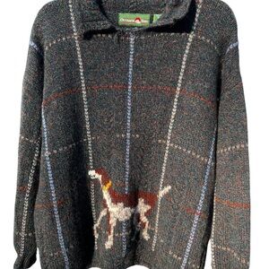 SOLD~Outback Red Wool Oversized Hunting Dog Sweater